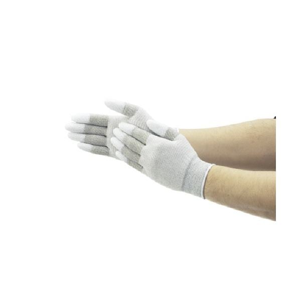 （まとめ）ショーワグローブ 指先コート制電ライントップ手袋 Mサイズ A0161-M 1双[x10]