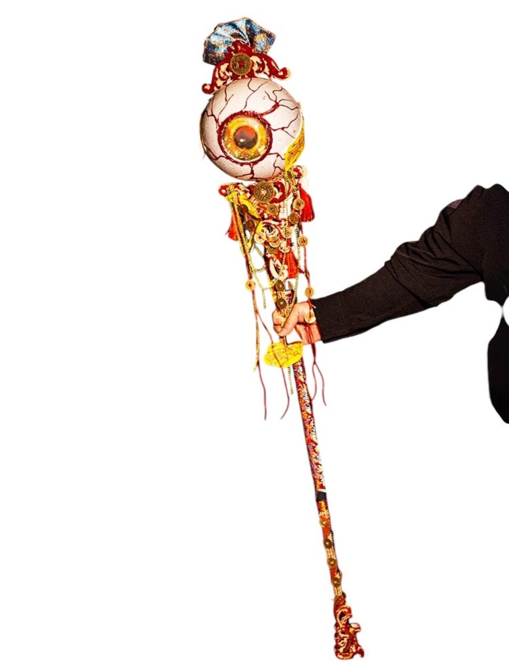 【Azuiblc】コスプレ道具 ゾンビー キョンシー 120cm 眼球の杖 目珠 お札 ステッキ ホラー ハロウィン 武器 初音ミク ロリータ 装備品 コスプレ グッズ コスプレ小物 9,311円