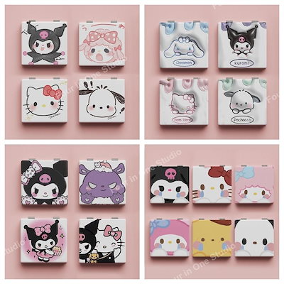ハローキティ チェーン付き両面ミラー（I Love Hello Kitty