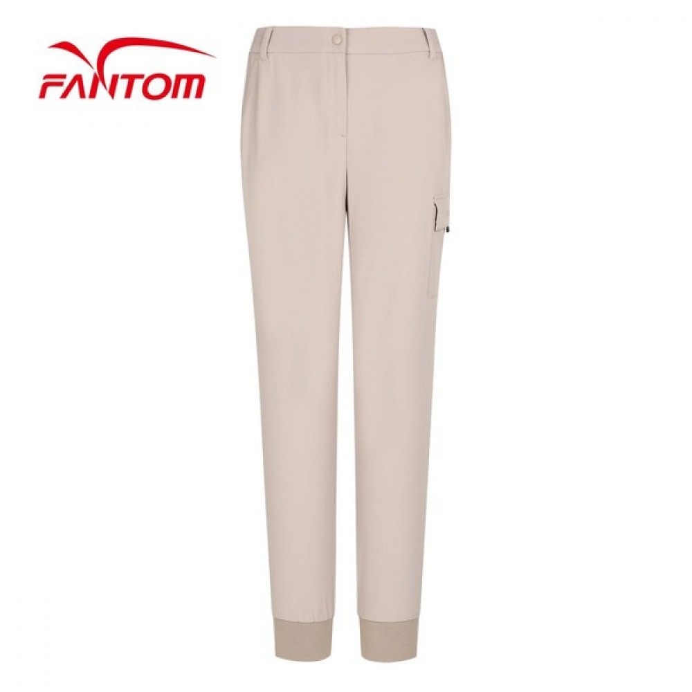 (Phantom) レディースサイドバンディングパッチポケットジョガーパンツ