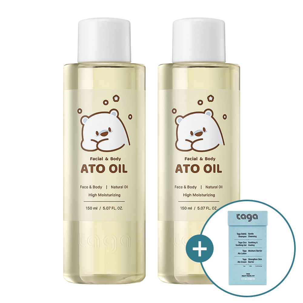 [1+1] タガヴィーガンアトオイル150ml + トラベルキット企画 / 新生児 ベビー 妊婦 マッサージ用 マナーミティ 天然オイル