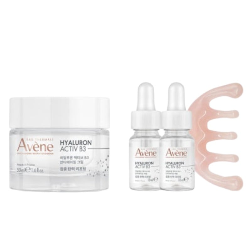 【単独企画】HAB3 弾力 アクティブ クリーム 50ml + セラム 10ml x2ea+かっさ