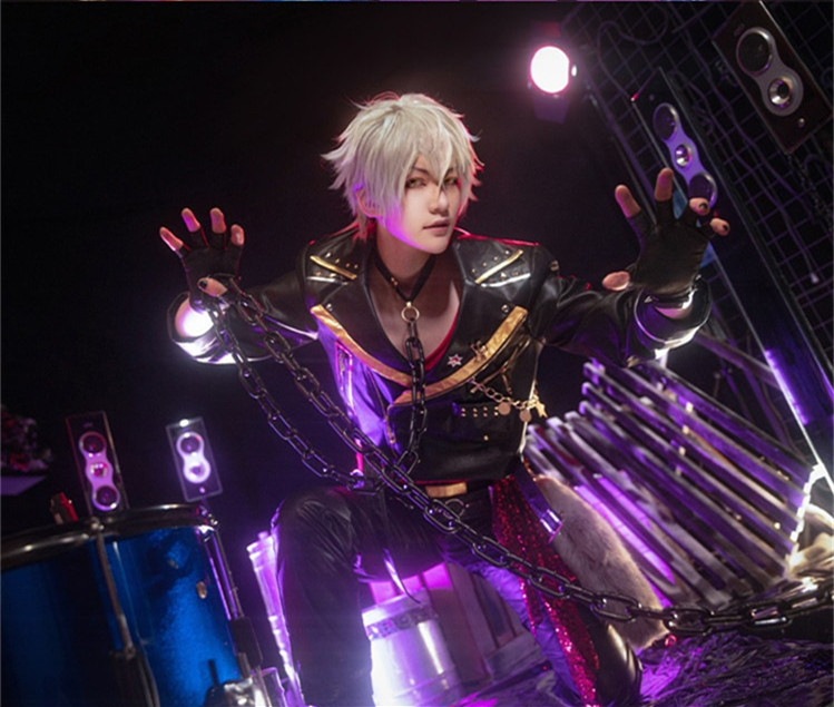 ES あんさんぶるスターズ フィーチャースカウト 晃牙編 デンジャラスロック 大神晃牙 コスプレ衣装 コスチューム