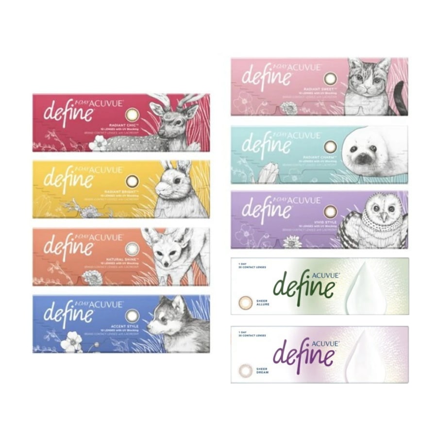 【新色追加！】【10枚x4箱】ワンデーアキュビューディファインモイスト 10枚入 4箱 1日使い捨て 1day カラコン アキビューディファイン ポスト投函 5,435円