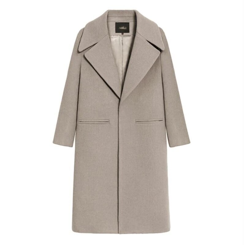 アウター 上着 コート チェスターコート Ａライン 膝下丈 ミモレ丈 ロング丈 無地 襟付き 温かい 防寒 防風 体型カバー スタイルアップ 可愛い かわいい きれいめ 大人 上品 エレガント lou 6,609円