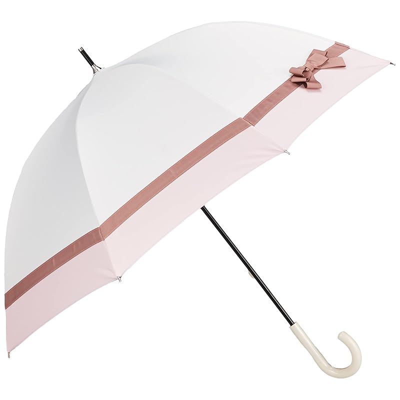 即納：[エスタ] MOONBAT(ムーンバット) Beauty Shield(ビューティーシールド) 1級遮光 晴雨兼用パラソル 日傘 長傘 テープ 【遮熱・遮光・UVカット】 レディース 31-23