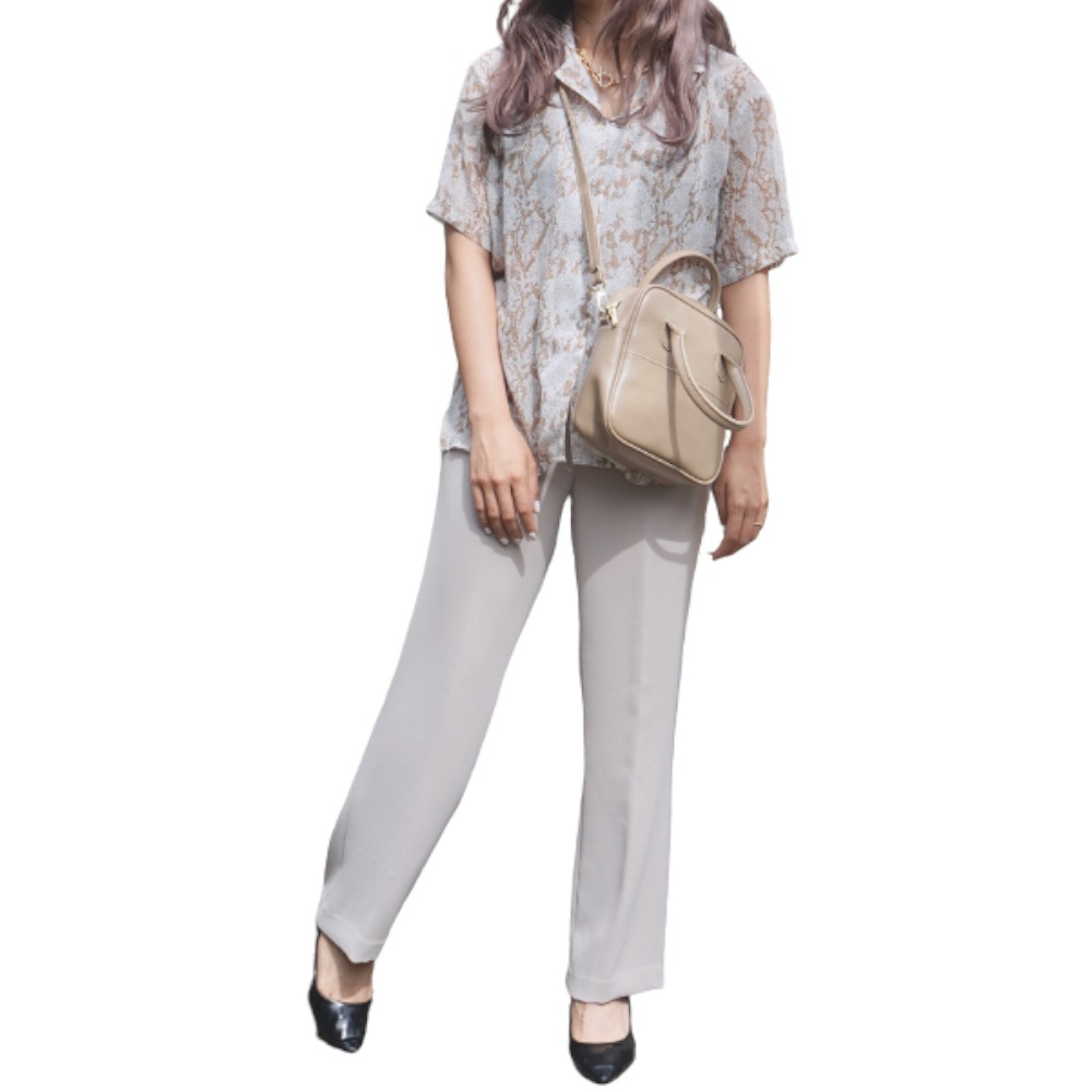Silky Smooth Easy Slacks (off white) A,D,G レディース