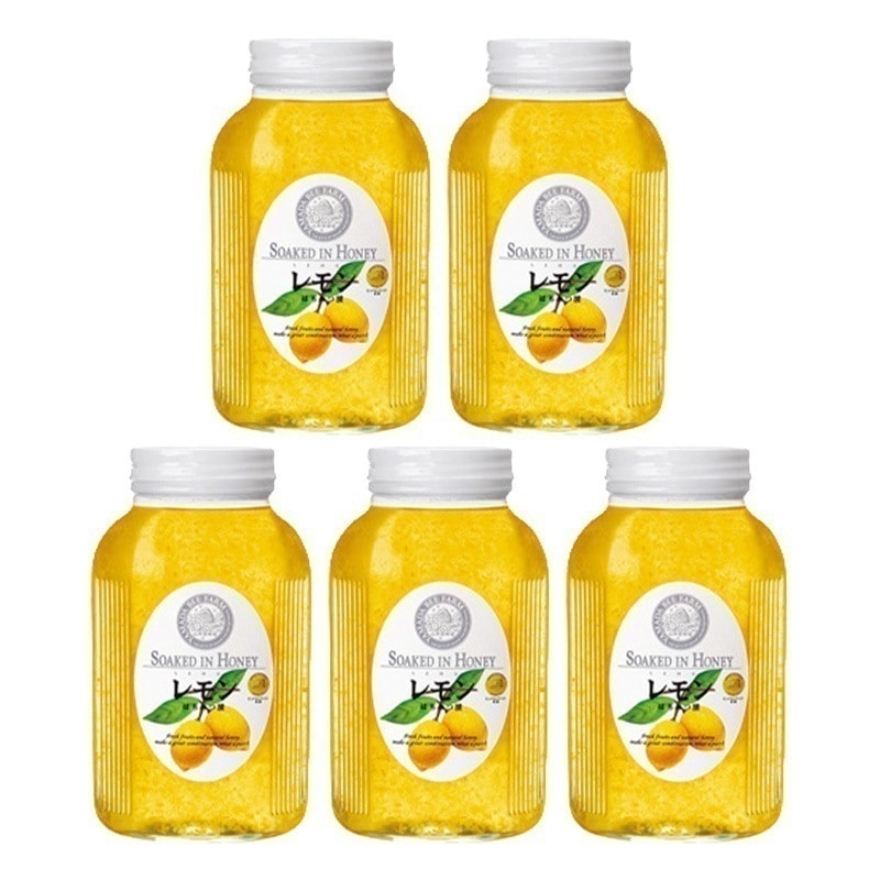 【山田養蜂場】 レモンはちみつ漬 900g 5本 敬老の日