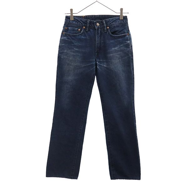 45アールピーエム ストレートデニムパンツ W26 ブルー 45rpm ジーパン レディース