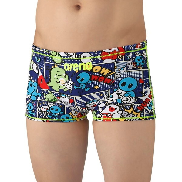 アリーナ 水泳 メンズ トレーニングスパッツ(ショートレッグ) ネイビー×ブルー M AS5FWM14M NVBL 6,098円