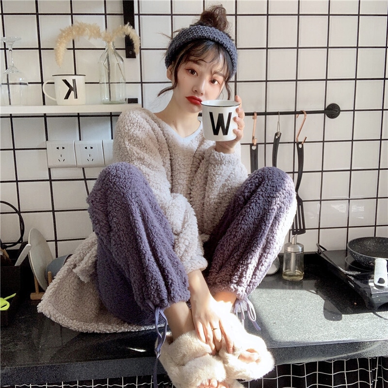 【送料無料】レディース ルームウェア もこもこ レディース 秋冬 パジャマ 部屋着 寝巻き