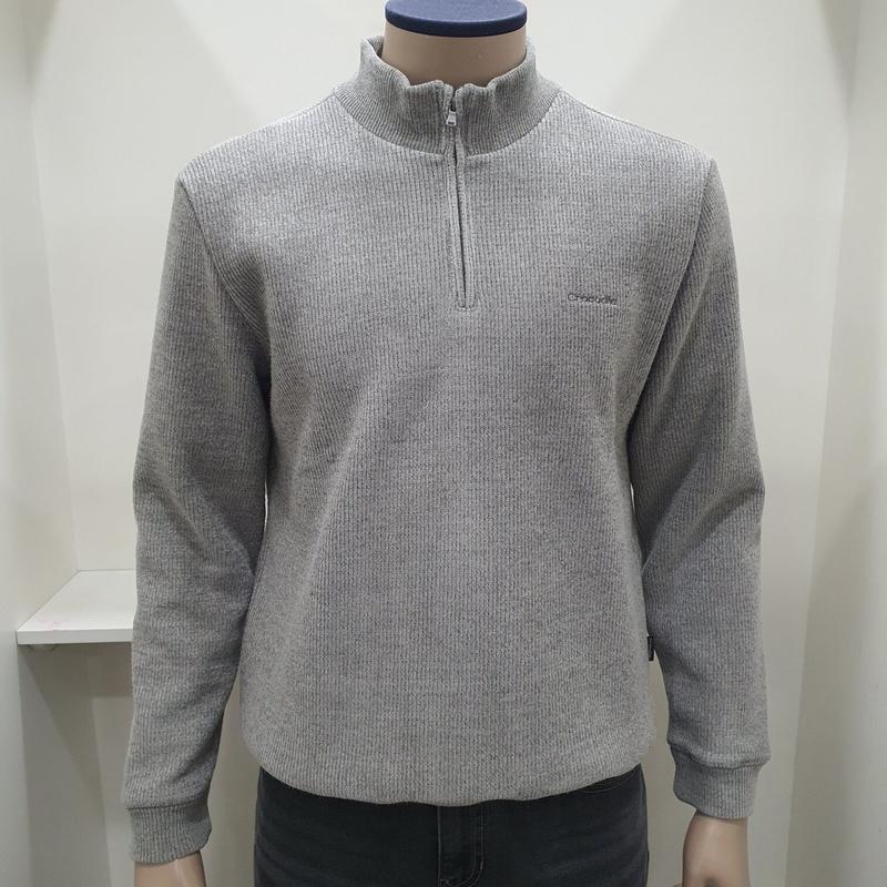 シェニール無地起毛ハーフジップニットCDAAAKW4363-82