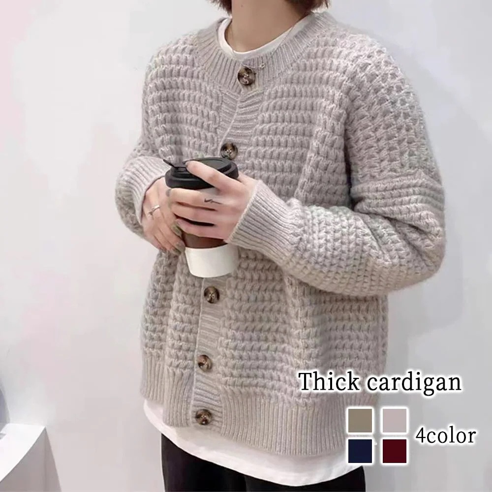 カーディガン レディース 肉厚カーディガン ニット 生地 きれいめ ゆったり 秋 ブラック 暖かい ジャケット Vネック 厚手 ケーブル ロング あったか ショート丈 丸首 人気 ベージュ オフィス3