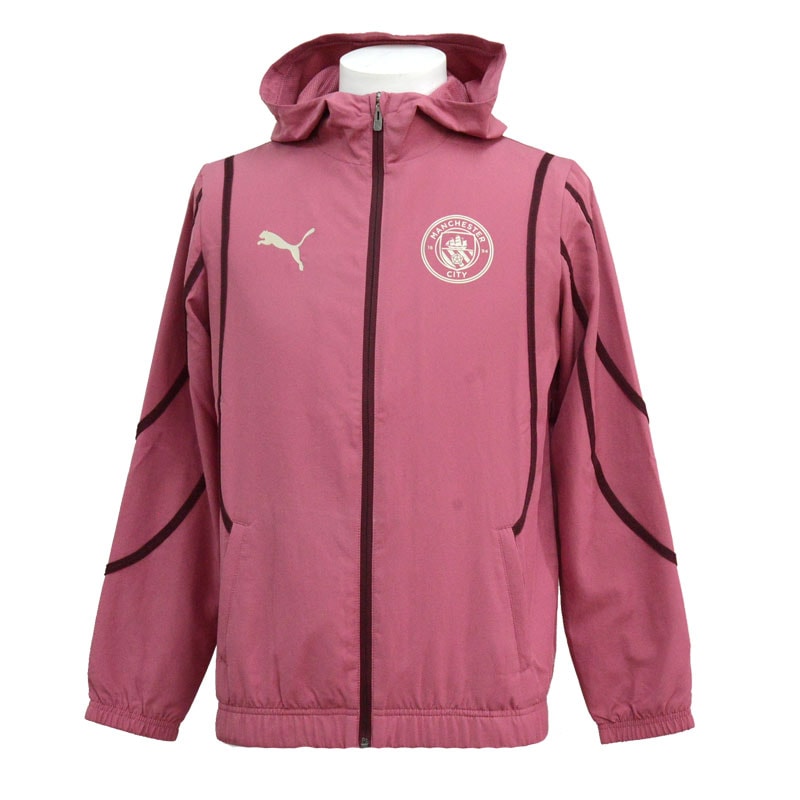 ジュニア マンチェスターシティ プレマッチウーブンジャケット JR サッカートレーニングウェア ジャケット 24FW(777584-26)