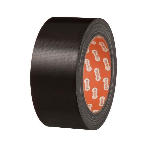 （まとめ）布テープ 50mmx25m 黒 30巻[x3セット]