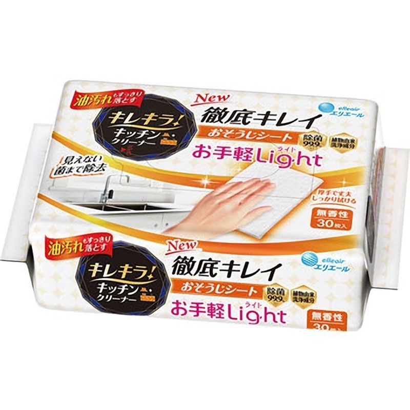 キレキラ！ 徹底キレイ おそうじシート お手軽Light 無香性 30枚入り X10パック 5,045円