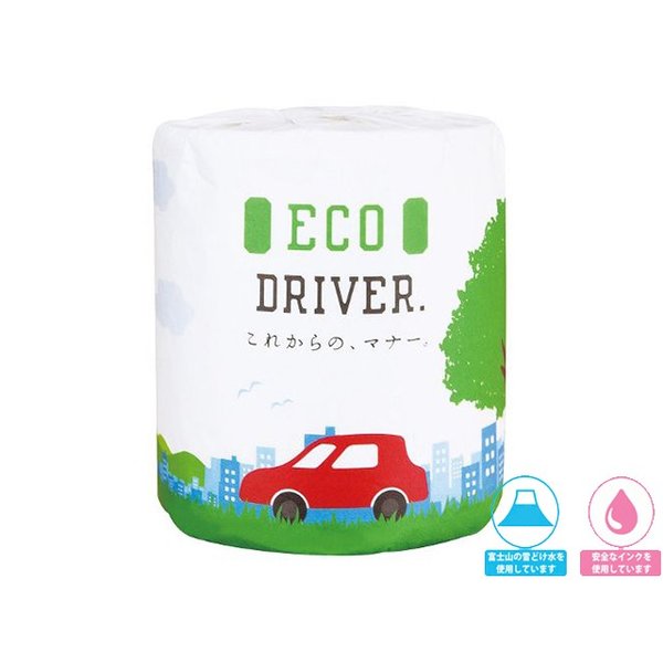 トイレットペーパー 販促用 贈答用 粗品 景品 ECODRIVER ダブル30m 個包装 100個