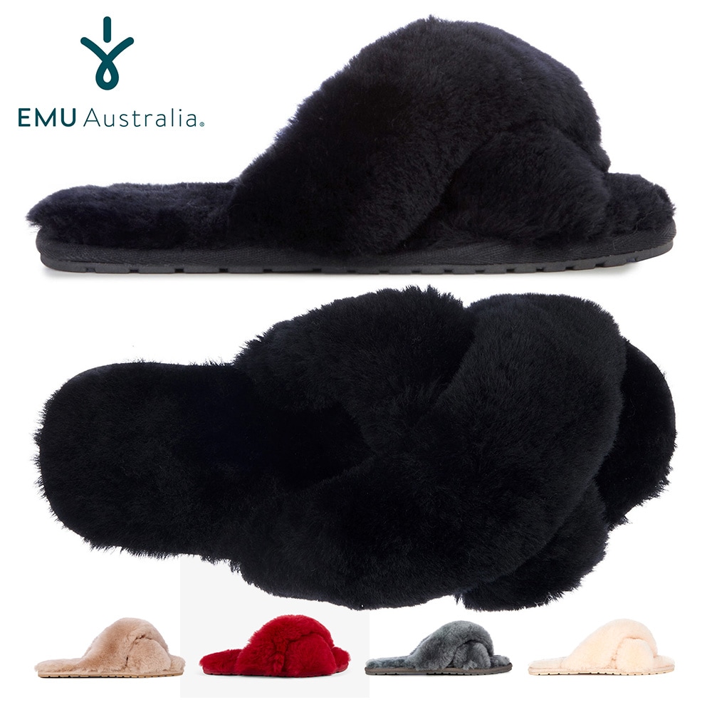 EMU Australia サンダル レディース メイベリー W11573 エミュ オーストラリア Mayberry スリッパ ファー ムートン