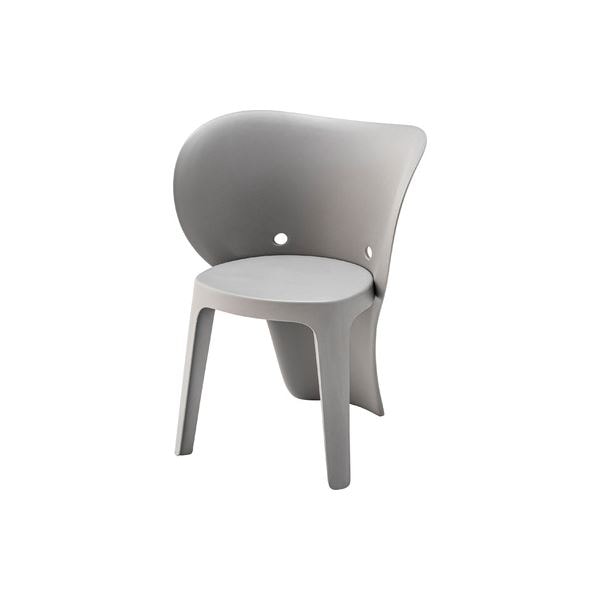 （まとめ） ミニチェア グレー 組立品 [x4セット]