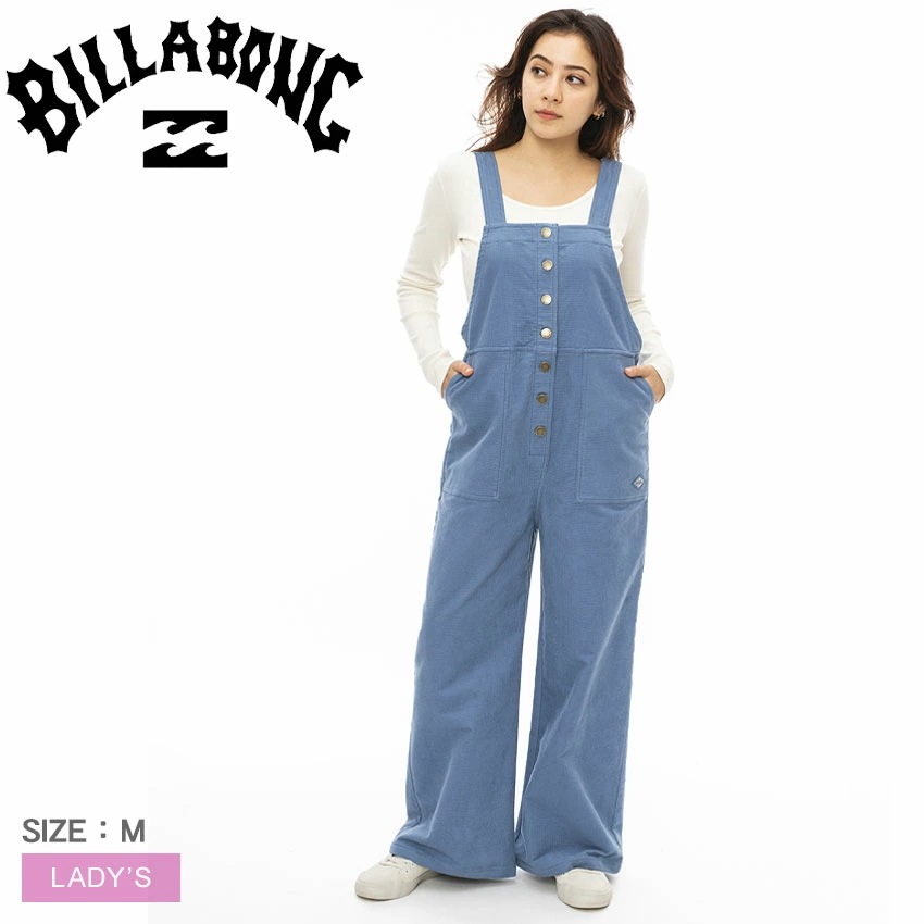 SALOPETTE LONG PANTS BE014703 レディース ズボン ボトムス パンツ ロング丈 コーデュロイ つなぎ ブランド ロゴ シンプル カジュアル ロゴ おしゃれ