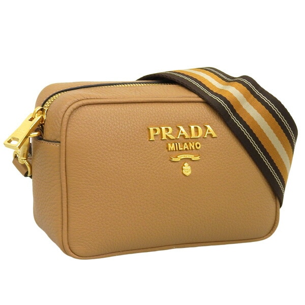 プラダ バッグ レディース ショルダーバッグ アウトレット レザー ブラウン バンドリエラ BANDOLIERA 1BH096VIPH-CARA PRADA
