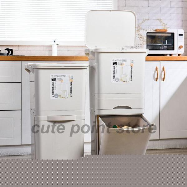 ゴミ箱 収納ボックス 38/42L ダストボックス おしゃれ キッチン ごみ箱 分別 スリム