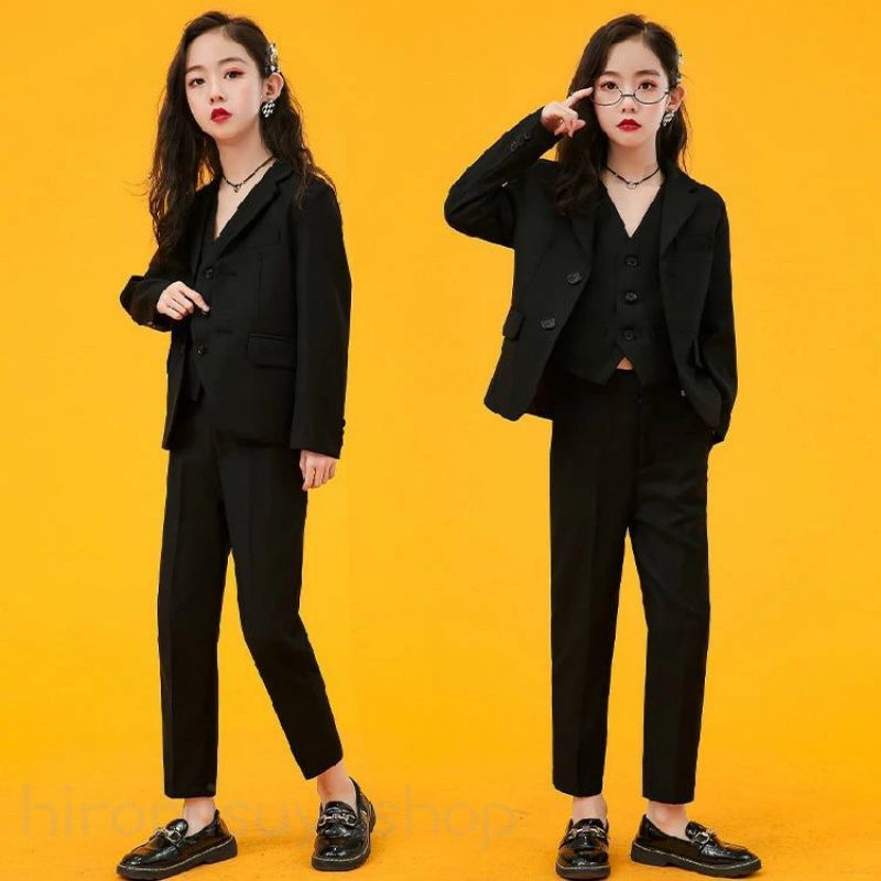 新入庫卒業式 パンツスーツ 女の子 卒服 韓国 制服 160 小学生 入学式 パンツスーツ ピアノ発表会 卒業式 ブラック フォーマルスーツ 大きいサイズ 子供スーツ 黒 子供 小学生 七五三 なんち