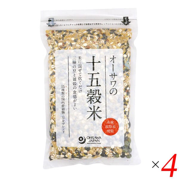 オーサワの十五穀米（国産）300g 4個セット