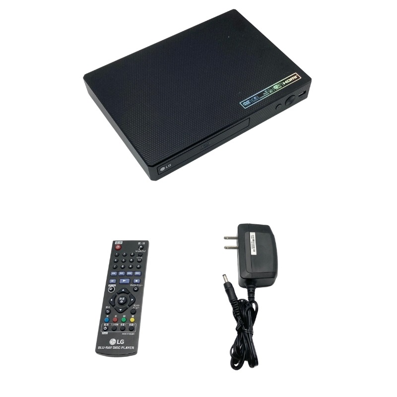 【中古 動作確認済】 LG ブルーレイプレーヤー フルHDアップコンバート HDMIケーブル付属 Wi-Fi内蔵 BP350