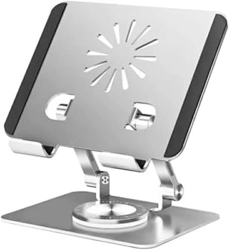 ノートパソコンスタンド 360回転ベースラップトップライザー付き調節可能なラップトップスタンド 在宅勤務 リモート授業