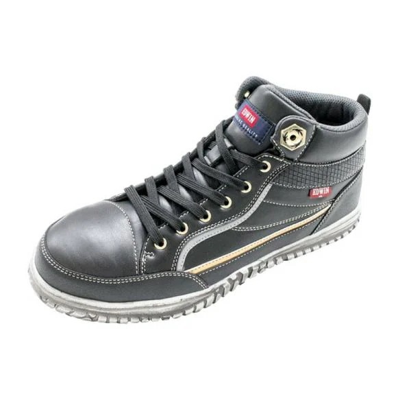 EDWIN セーフティシューズ102 ブラック 28．0cm ワークサポート 安全用品 ワークシューズ