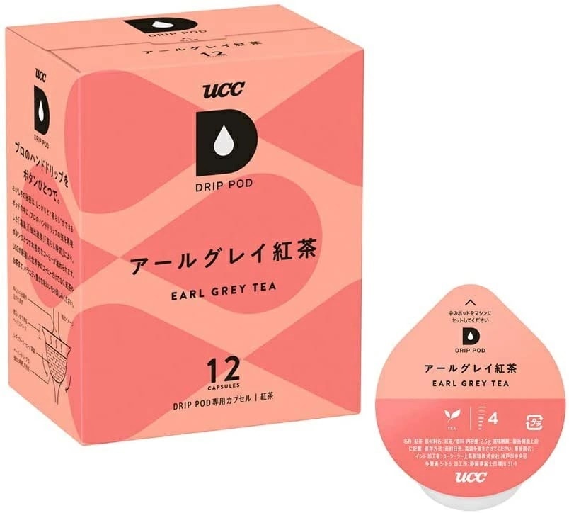 【送料無料】UCC 上島珈琲 DRIP PODアールグレイ紅茶専用カプセル 12箱セット(12個入12箱)