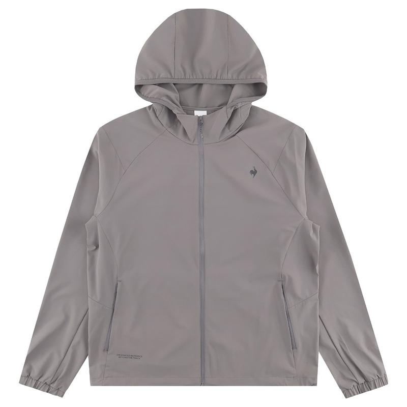 ユニ ランニング ドライ シングルレイヤージャケット QR123EJK31GRY