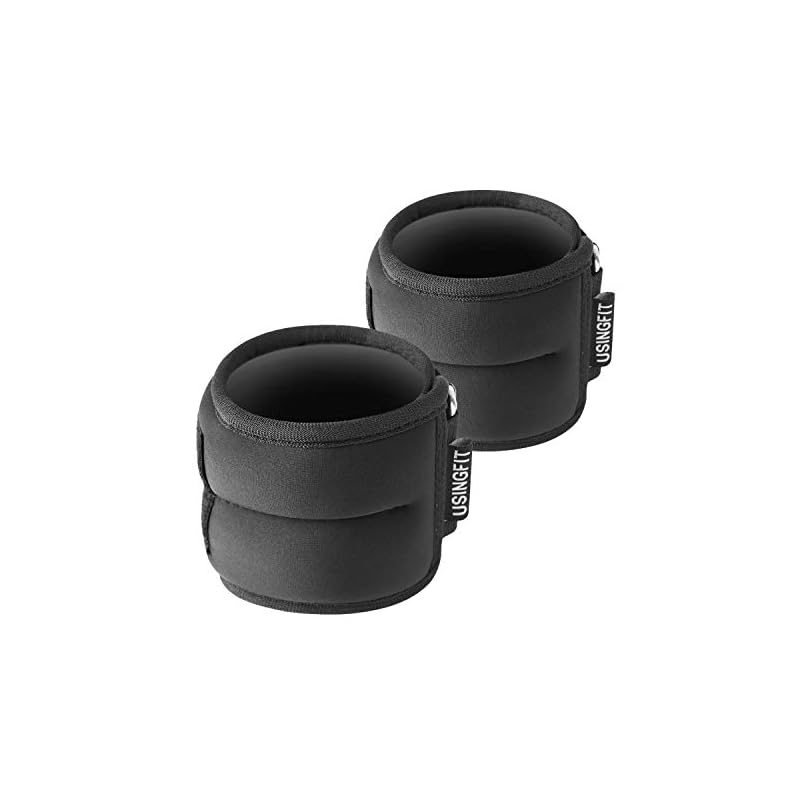 USINGFIT アンクルウェイト 足首 手首 重り おもり 筋トレ ウェイト リスト 2 * 0.5Kg / 2 * 1Kg / 2 * 1.5Kg / 2 * 2Kg 2個 四仕様 砂袋 トレーニ