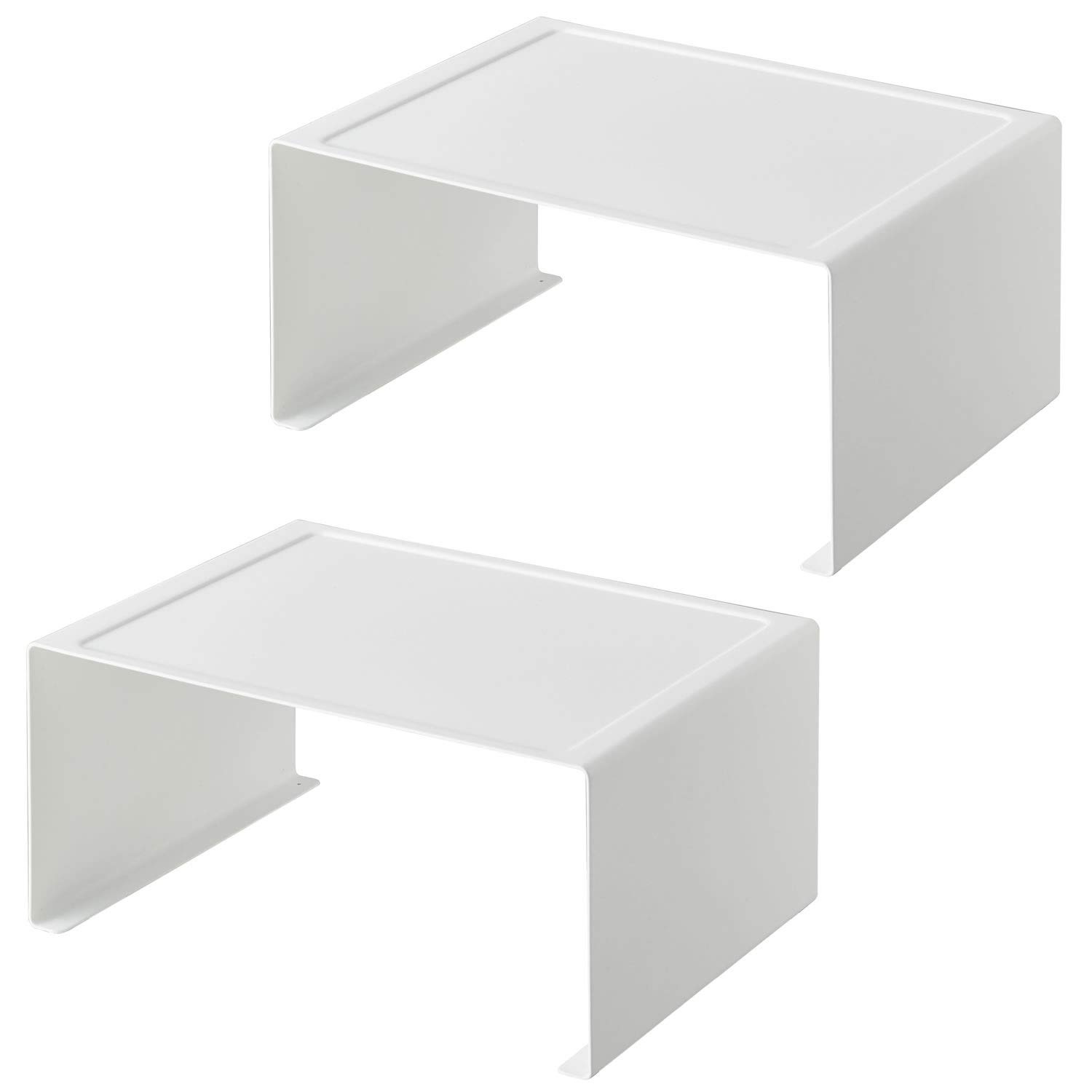 【まとめ買い2個セット】 キッチンラック タワー キッチンスチール コの字ラック L ホワイト 3791 キッチン収納 収納ラック コの字 調味料ラック スチール棚 整理