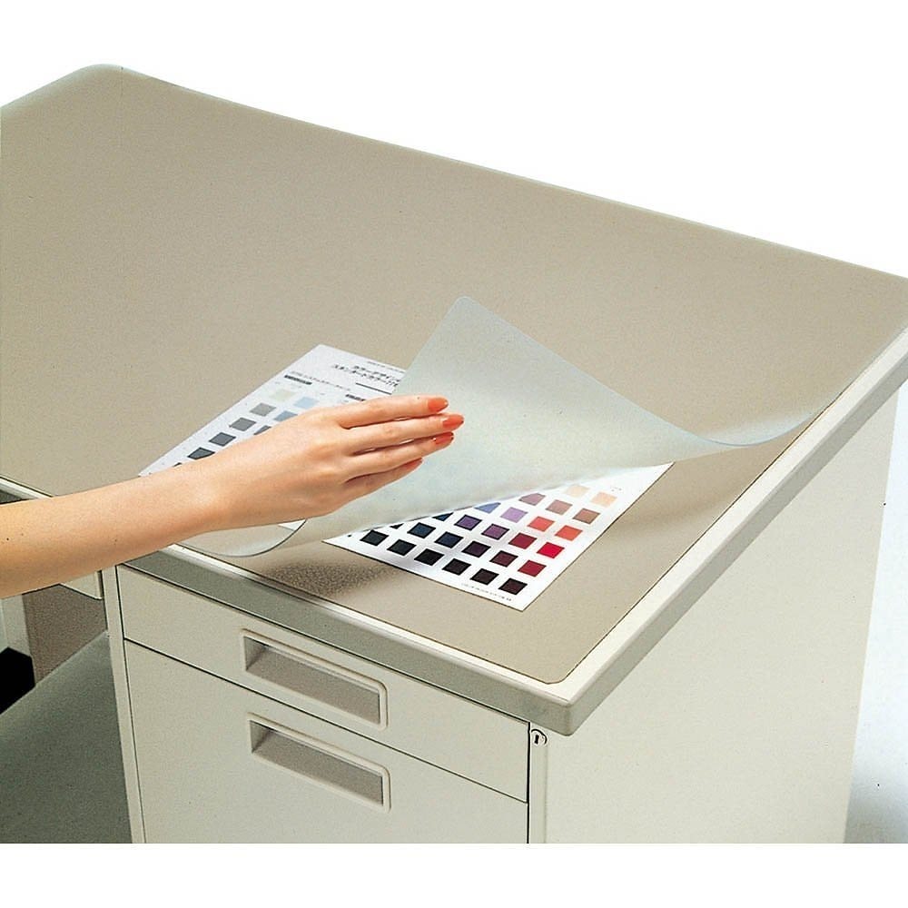 デスクマット 軟質 下敷き付 ツヤ消し 1047x717 マ-615M