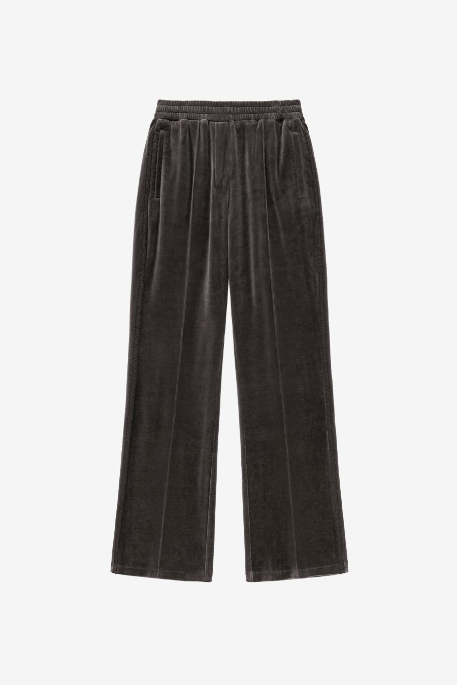 【INSILENCE】[WOMEN] VELVET WIDE PANTS : BROWN