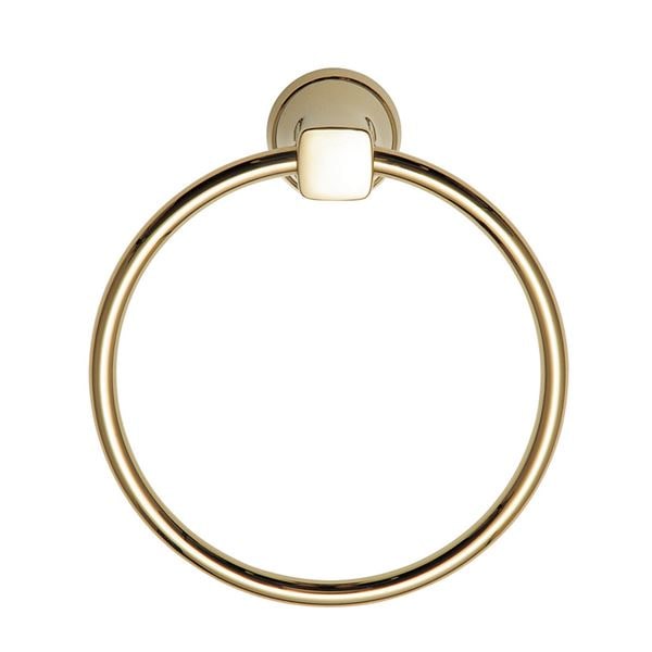 タオルリング/建築金物 ペールゴールド W155H169mm 浴室可 業務用 建材 建築金具