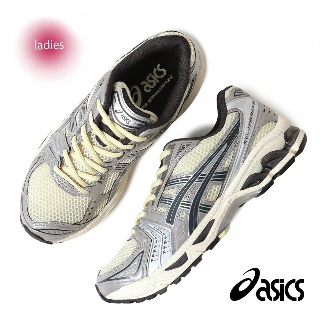 asics アシックス ゲル カヤノ スニーカー GEL-KAYANO 14 OYSTER WHITE/STEEPLE GREY ( ベージュ シルバー レディース ウィメンズ 1203A537-25