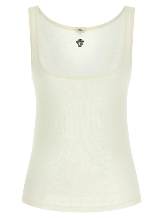 VERSACE Women Tunic Tops 1023698 1A17548 1W150 White