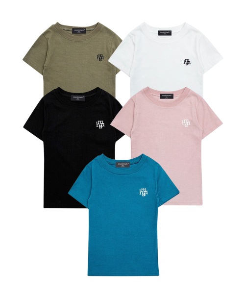 [1+1]ステッチロゴベーシックTシャツ