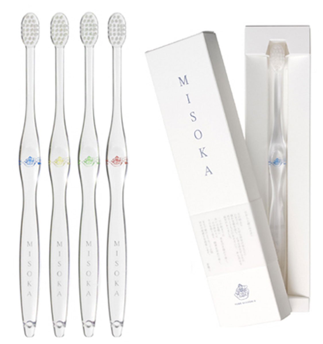 セット商品】MISOKA 基本の歯ブラシ 4本セット ふつう毛 水で