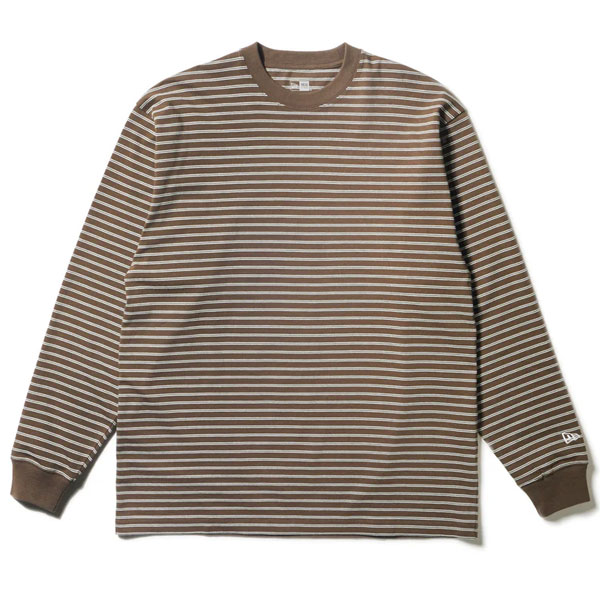 ニューエラ NEW ERA 長袖 オーバーサイズド コットン Tシャツ Micro Border モス 14324702