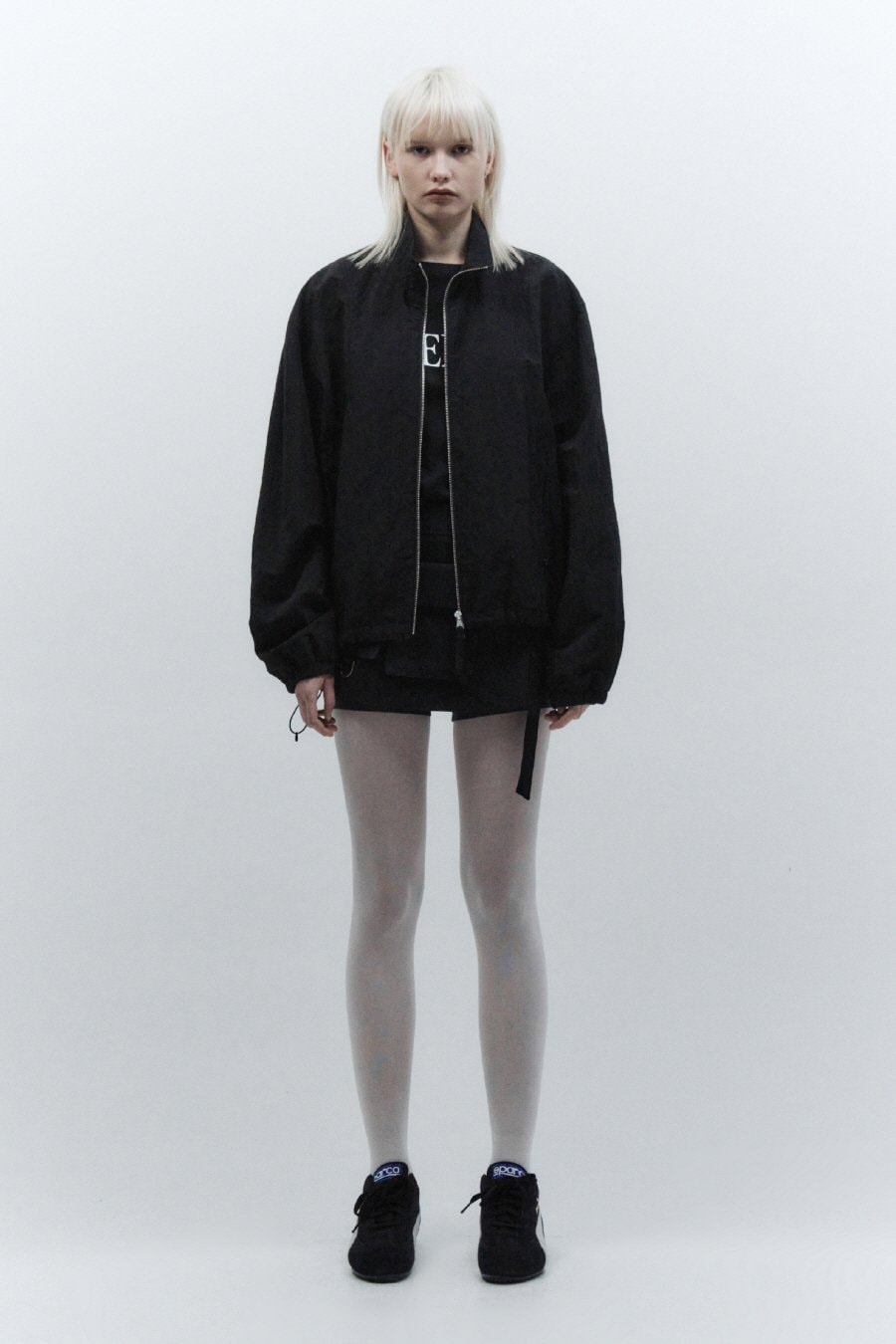 【INSILENCE】 CLEAN HIGH-NECK BLUE TYPE : BLACK