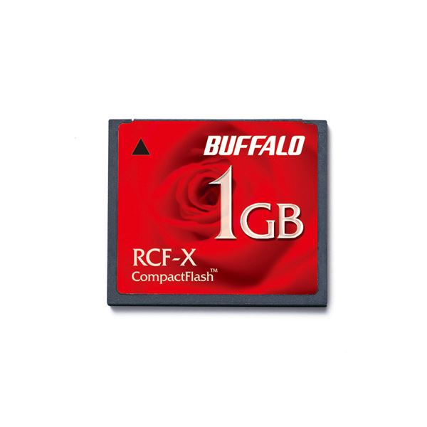(まとめ）バッファロー コンパクトフラッシュ 1GB RCF-X1GY 1枚(×3セット)