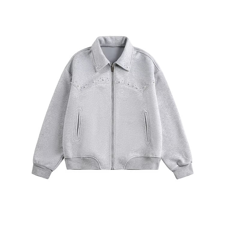 【3日出荷】春新作 スエードワークジャケット ターンダウンカラー ショート メンズレディース