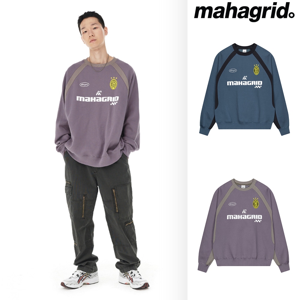さらに100円引き◆MAHAGRID◆MGD FOOTBALL SWEATSHIRT Qoo10] MAHAGRID [mahagrid] MGD FOOTB : レディース服