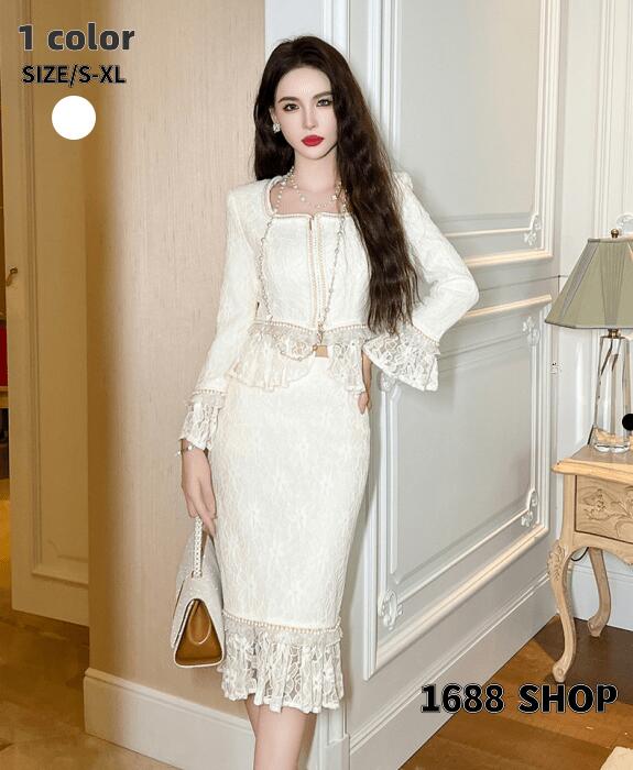 上下セット セットアップ トップス+スカート　2点セット シャツ　ハイウエストスカート　花柄　ジャケット　長袖シャツ　タイトスカート　 ひざ丈スカート パーティー お嬢様 OL 上品 オフィスレディ