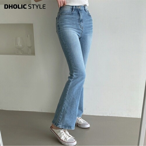 [メガ割りSALE]フレアウォッシュデニムパンツ・p652059