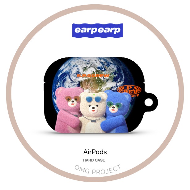 新発売の エアポッドプロケースハード BK BPC EARTH エアポッSAVE 韓国正規品 アプアプ イヤホンケース